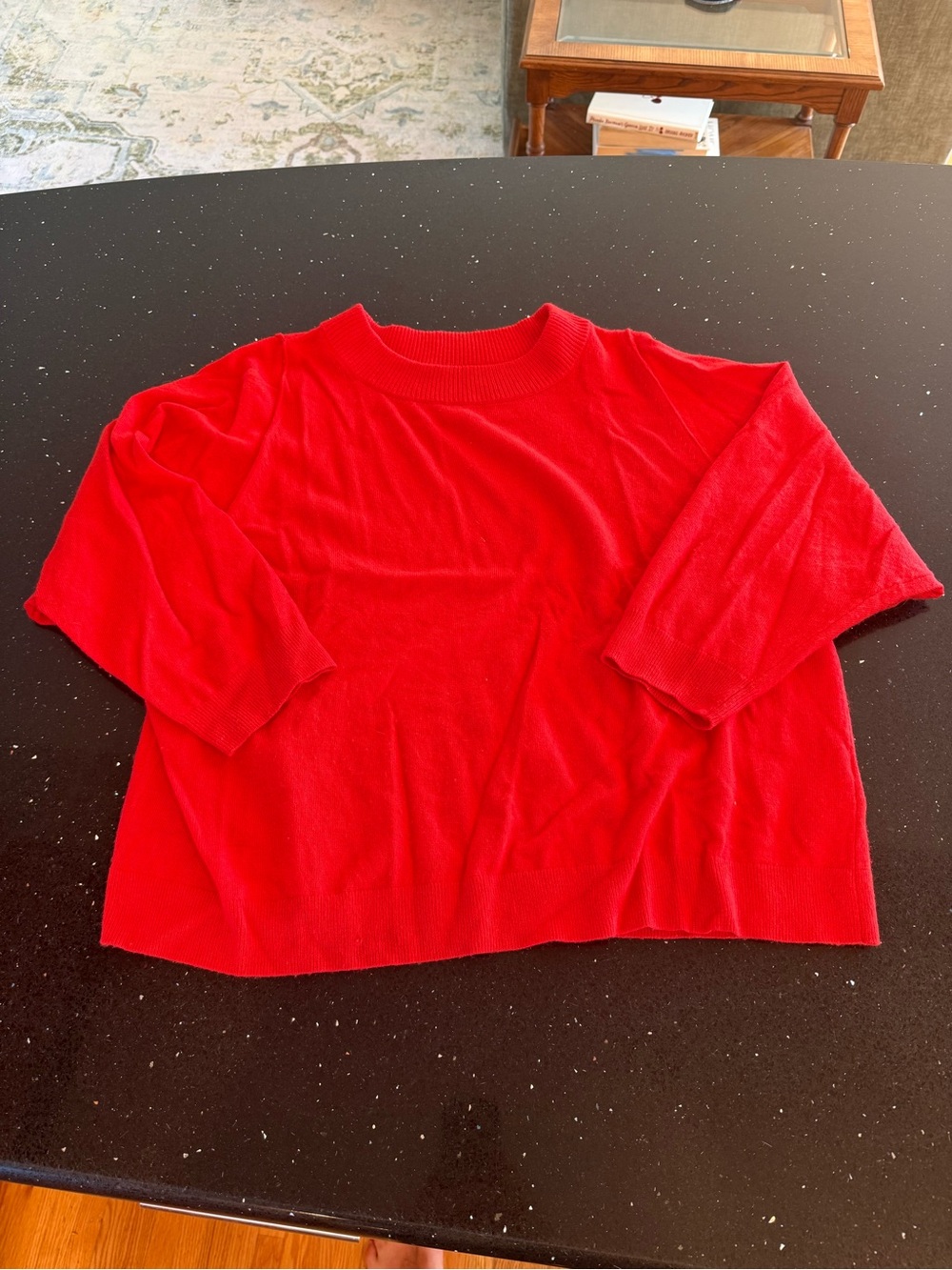 J. Crew Red Crewneck Sweater Top